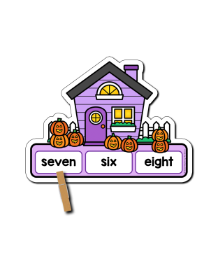 Spook-tacular Haunted House Number Words