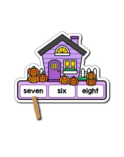 Spook-tacular Haunted House Number Words